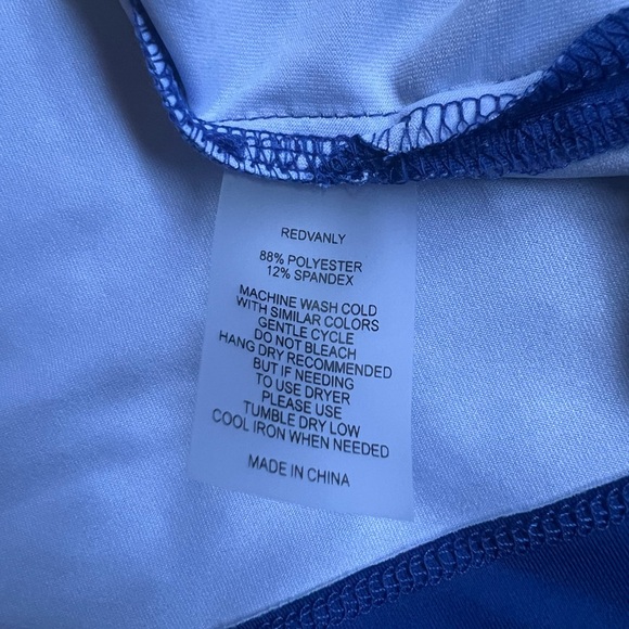 Redvanly Blue Golf Polo Shirt 4 Way Stretch Performance Large - Picture 8 of 8